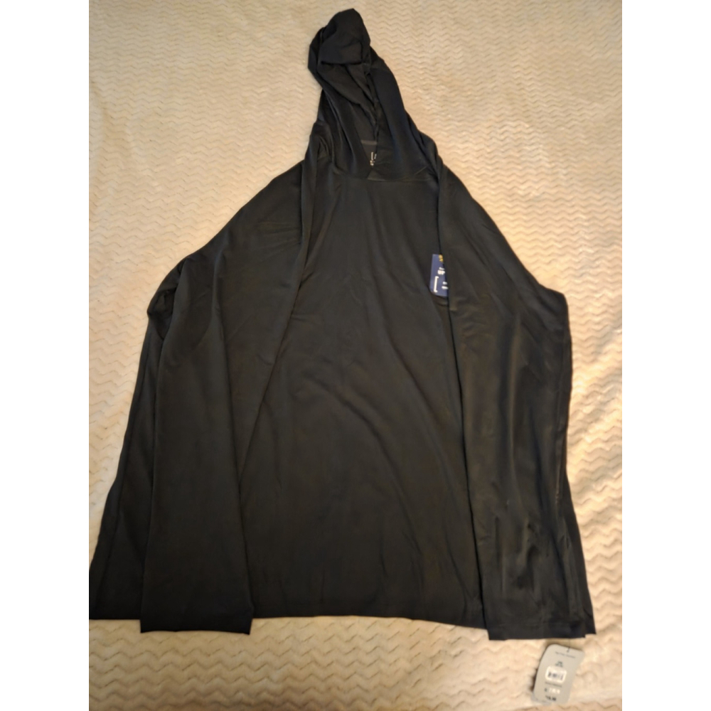George Men’s Hooded Long Sleeve Sun Shirt with UPF50+, Blue Ash Size L (42-44)